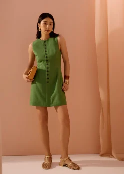 Love, Bonito Weekend|Work*Rani Textured Button Down Shift Mini Dress