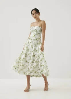 Love, Bonito Party Dresses|Party & Occasions*Rei Fit and Flare Midaxi Dress in Heirloom Botanicals