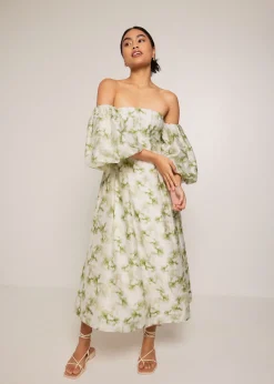 Love, Bonito Party Dresses|Party & Occasions*Rei Fit and Flare Midaxi Dress in Heirloom Botanicals