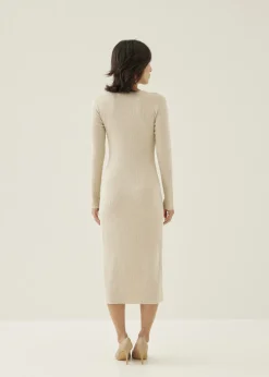 Love, Bonito Work Dresses*Reine Ribbed Knit Bodycon Midi Dress