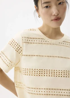 Love, Bonito Weekend|Vacation*Relaxed Broderie Round Neck Tee