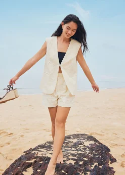 Love, Bonito Weekend|Vacation*Relaxed Broderie Vest