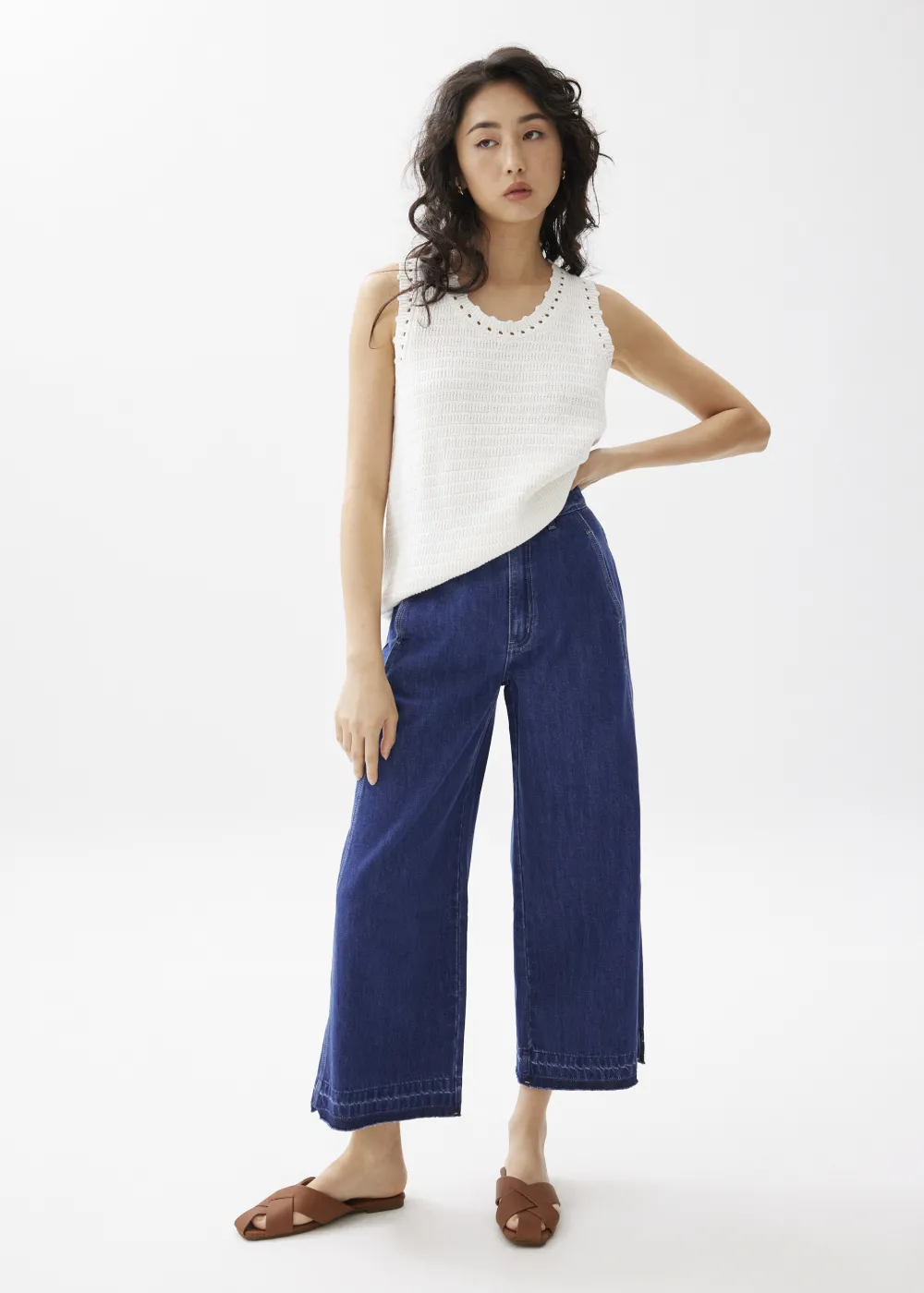 Love, Bonito Weekend & Vacation Pants|Casual Pants*Relaxed Denim Wide Leg Jeans