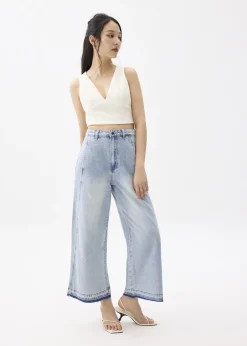 Love, Bonito Weekend & Vacation Pants|Casual Pants*Relaxed Denim Wide Leg Jeans