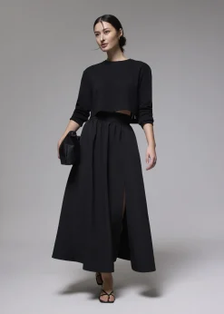 Love, Bonito Casual Tops|Petite-Friendly*Relaxed Jersey Crop Long Sleeve Top
