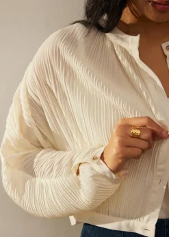 Love, Bonito Petite-Friendly|Weekend*Relaxed Plisse Crop Jacket
