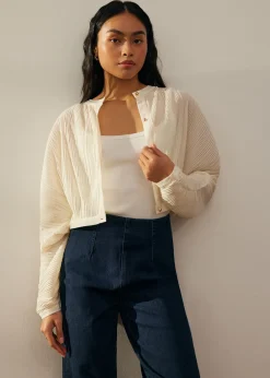 Love, Bonito Petite-Friendly|Weekend*Relaxed Plisse Crop Jacket