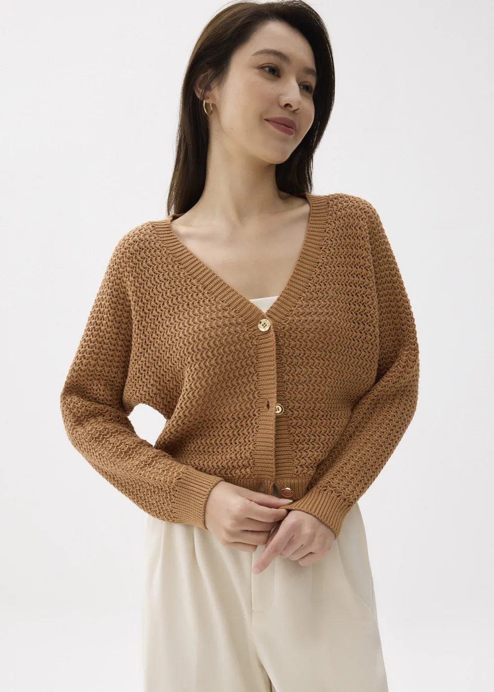 Love, Bonito Weekend|Vacation*Relaxed V-neck Knit Cardigan