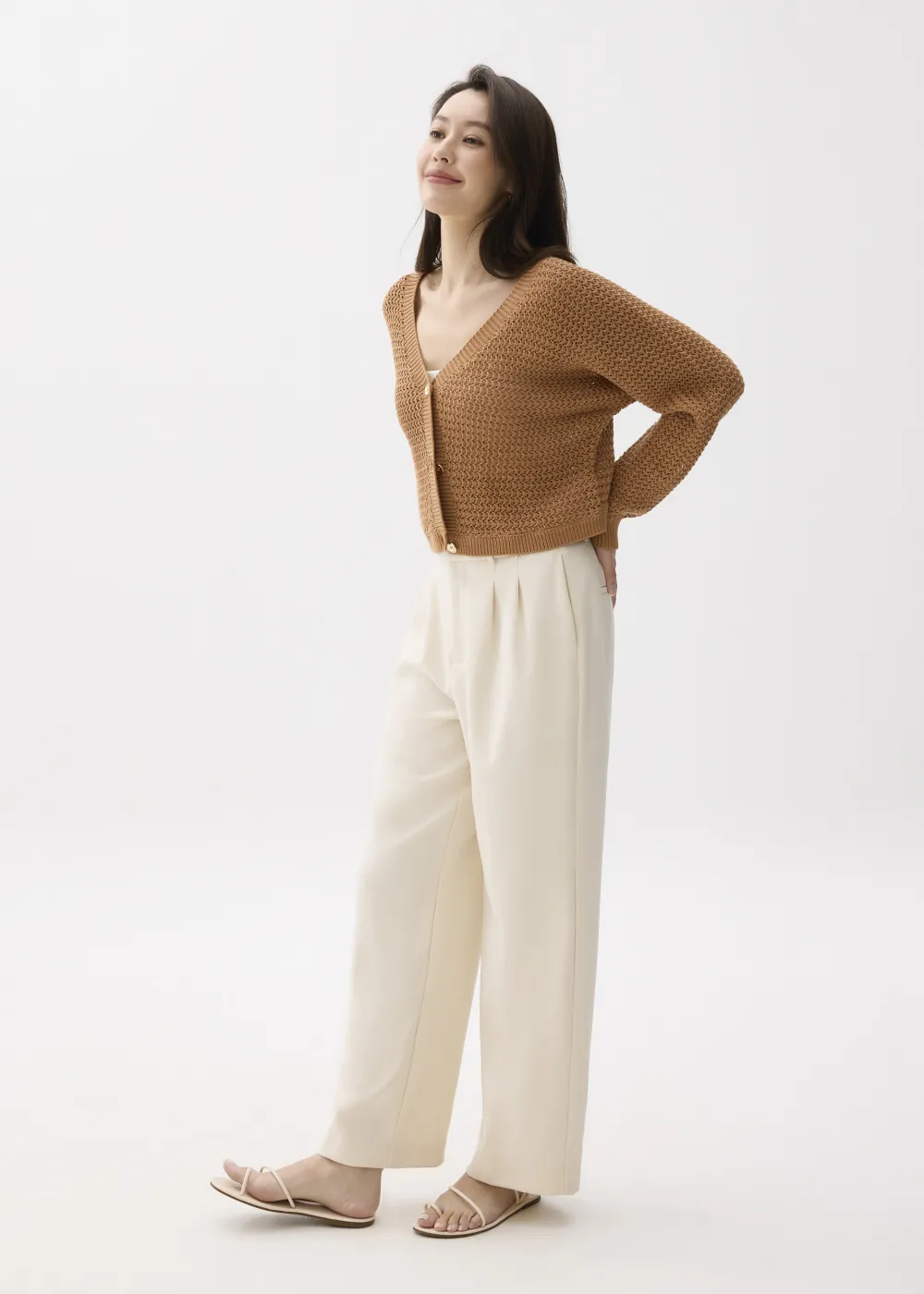 Love, Bonito Weekend|Vacation*Relaxed V-neck Knit Cardigan