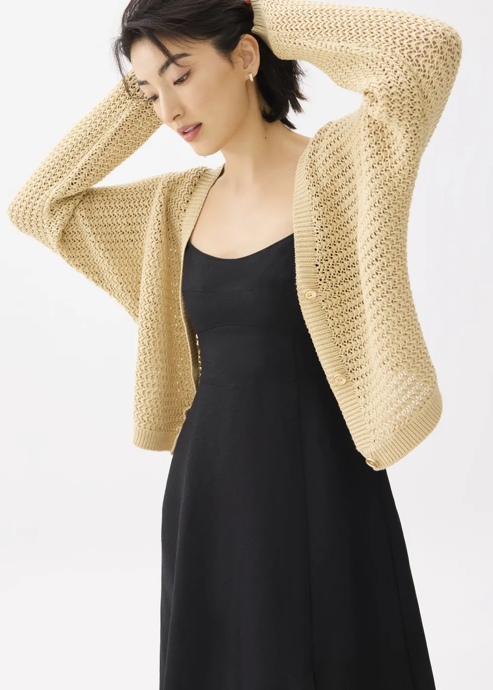 Love, Bonito Weekend|Vacation*Relaxed V-neck Knit Cardigan