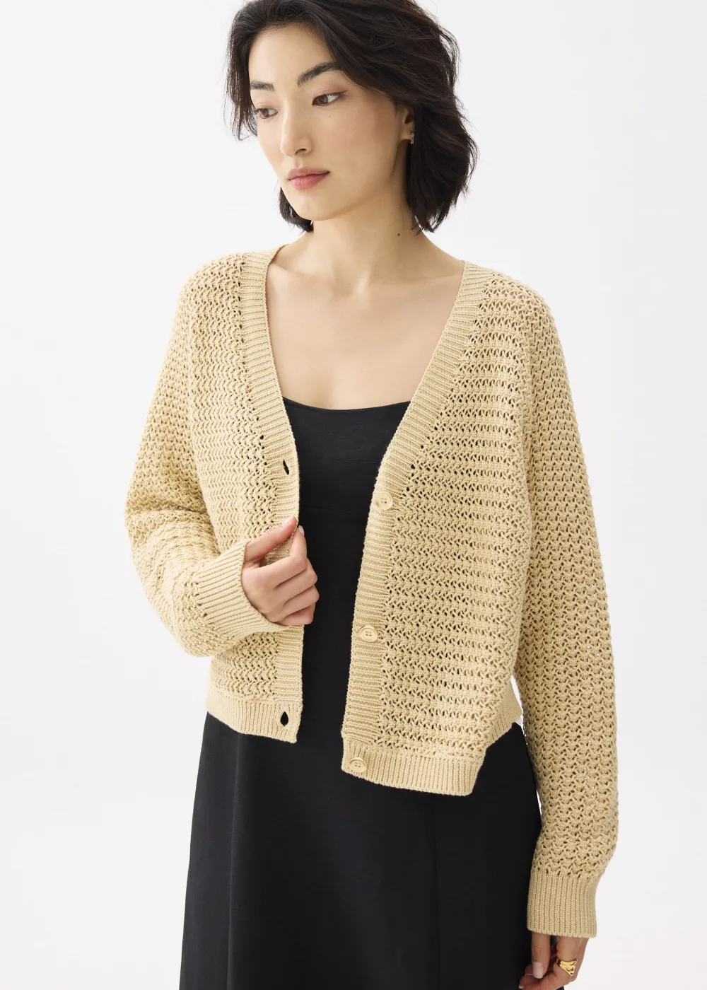 Love, Bonito Weekend|Vacation*Relaxed V-neck Knit Cardigan