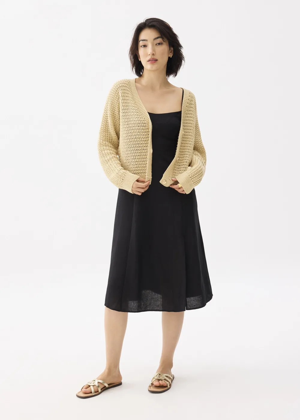 Love, Bonito Weekend|Vacation*Relaxed V-neck Knit Cardigan