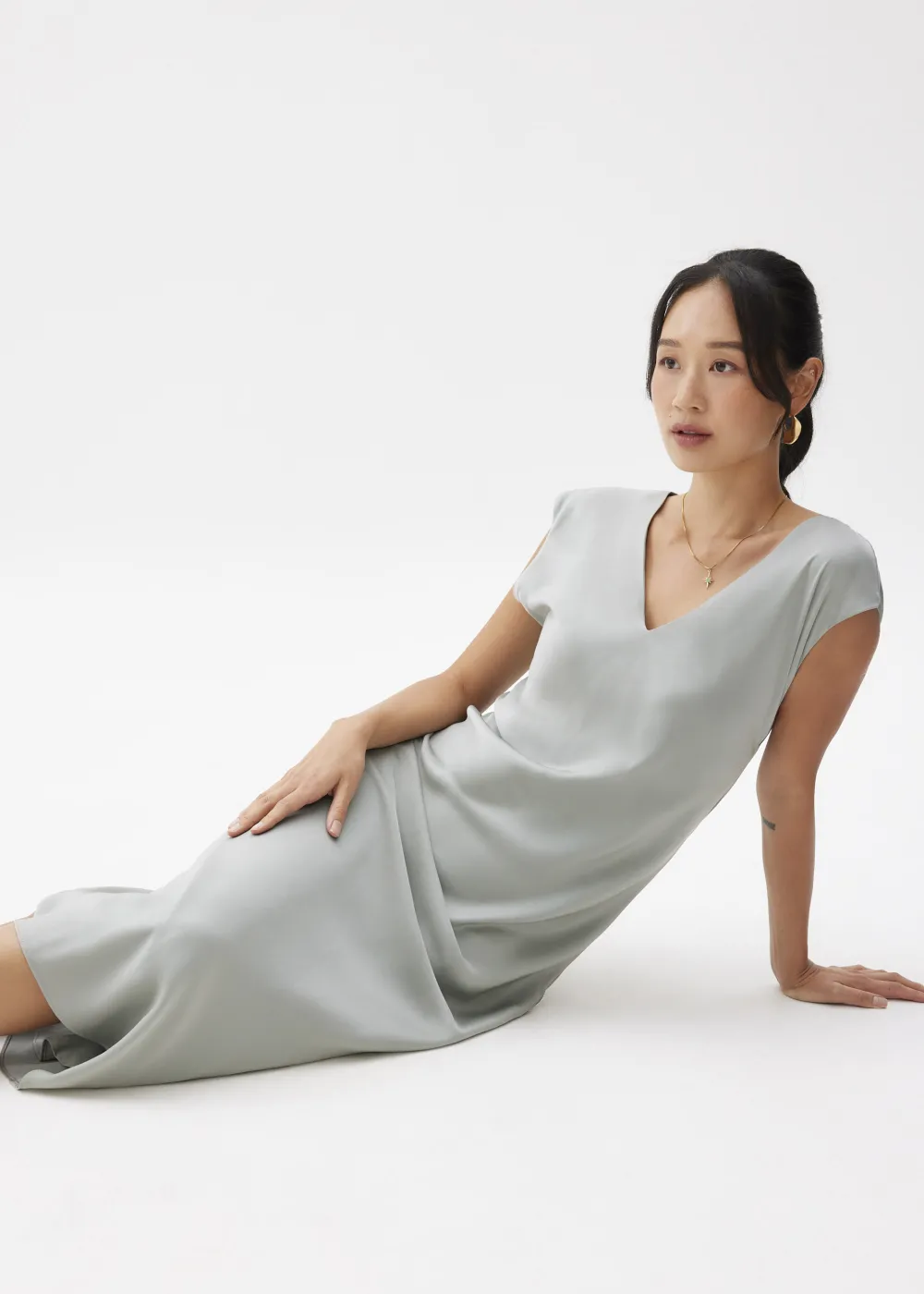 Love, Bonito Party Dresses|Party & Occasions*Reversible Satin Shift Midaxi Dress