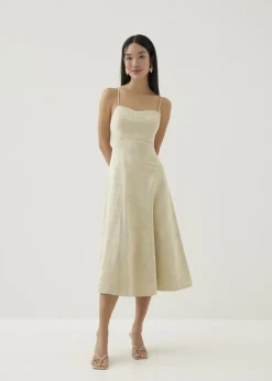 Love, Bonito Party Dresses|Party & Occasions*Ria Padded Satin Fit & Flare Dress in Opulent Florals
