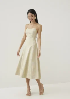 Love, Bonito Party Dresses|Party & Occasions*Ria Padded Satin Fit & Flare Dress in Opulent Florals