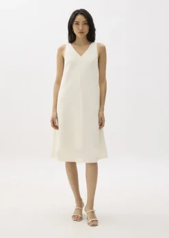 Love, Bonito Weekend Dresses|Dresses*Ribbed V-neck A-line Midi Dress