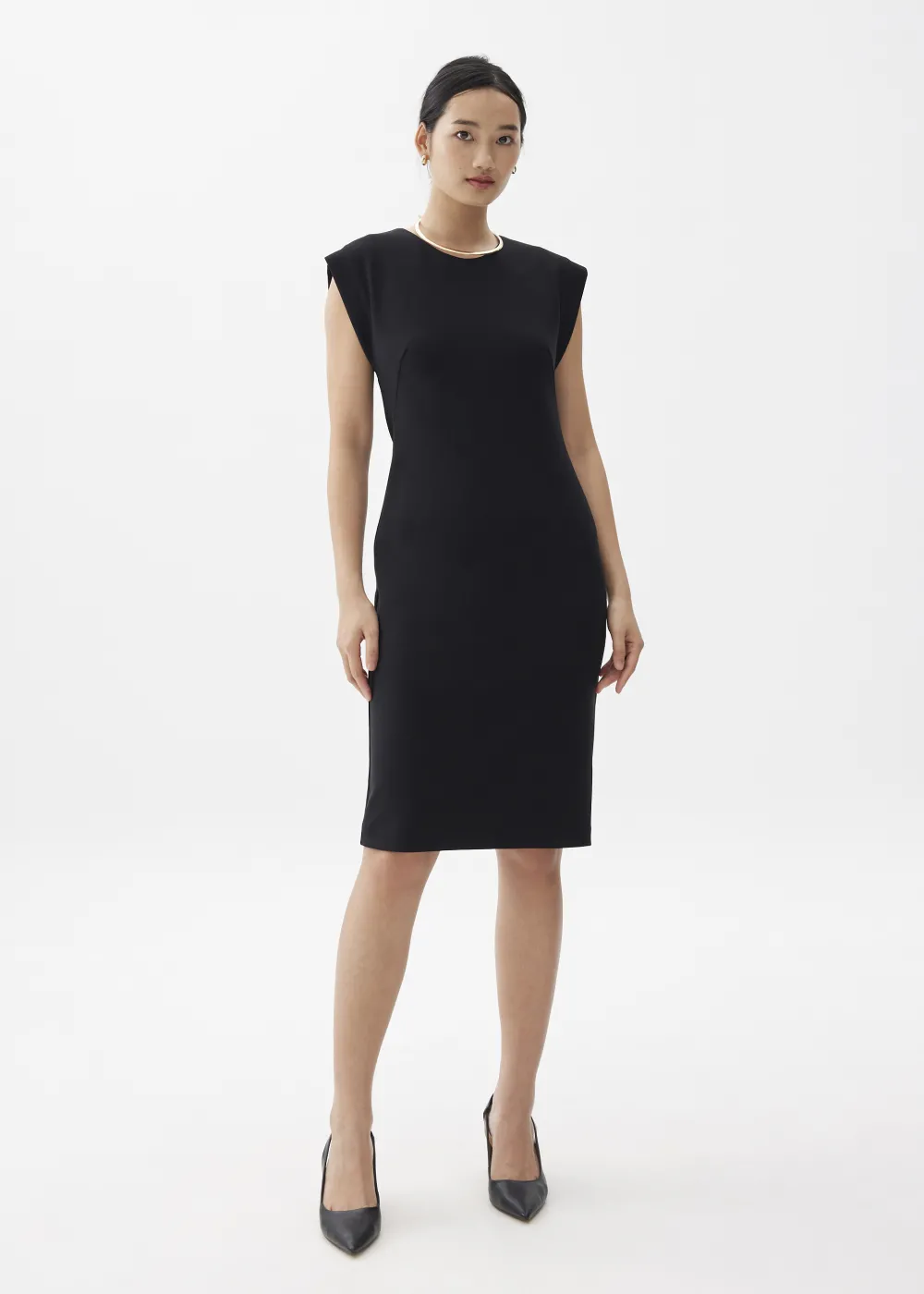 Love, Bonito Weekend Dresses|Work Dresses*Round Neck Column Midi Dress