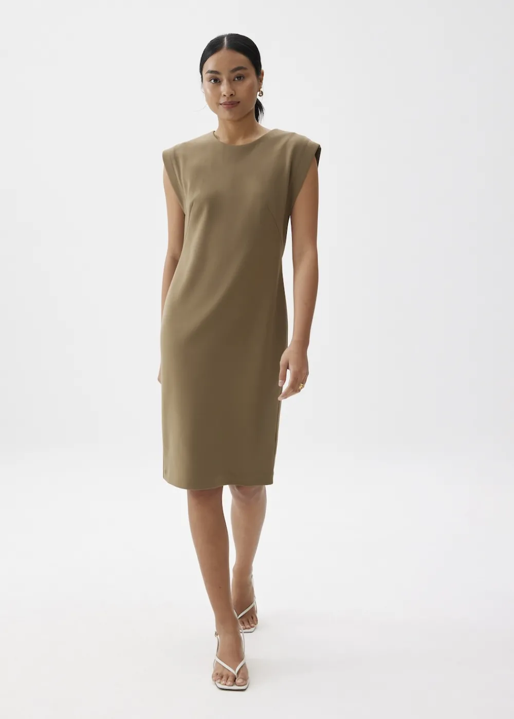 Love, Bonito Weekend Dresses|Work Dresses*Round Neck Column Midi Dress