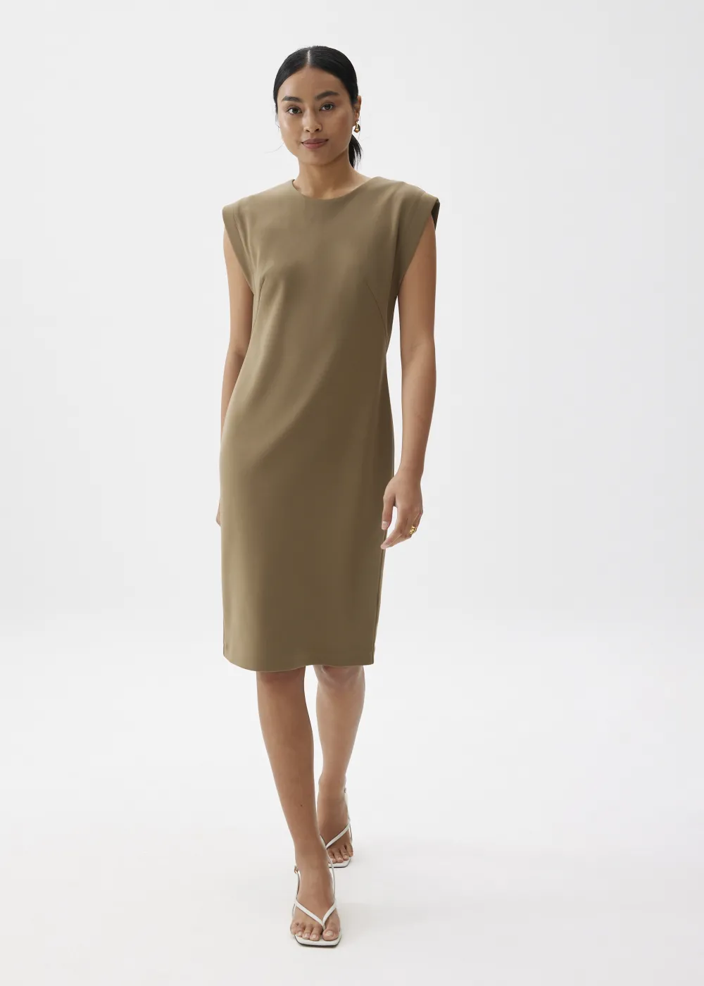 Love, Bonito Weekend Dresses|Work Dresses*Round Neck Column Midi Dress