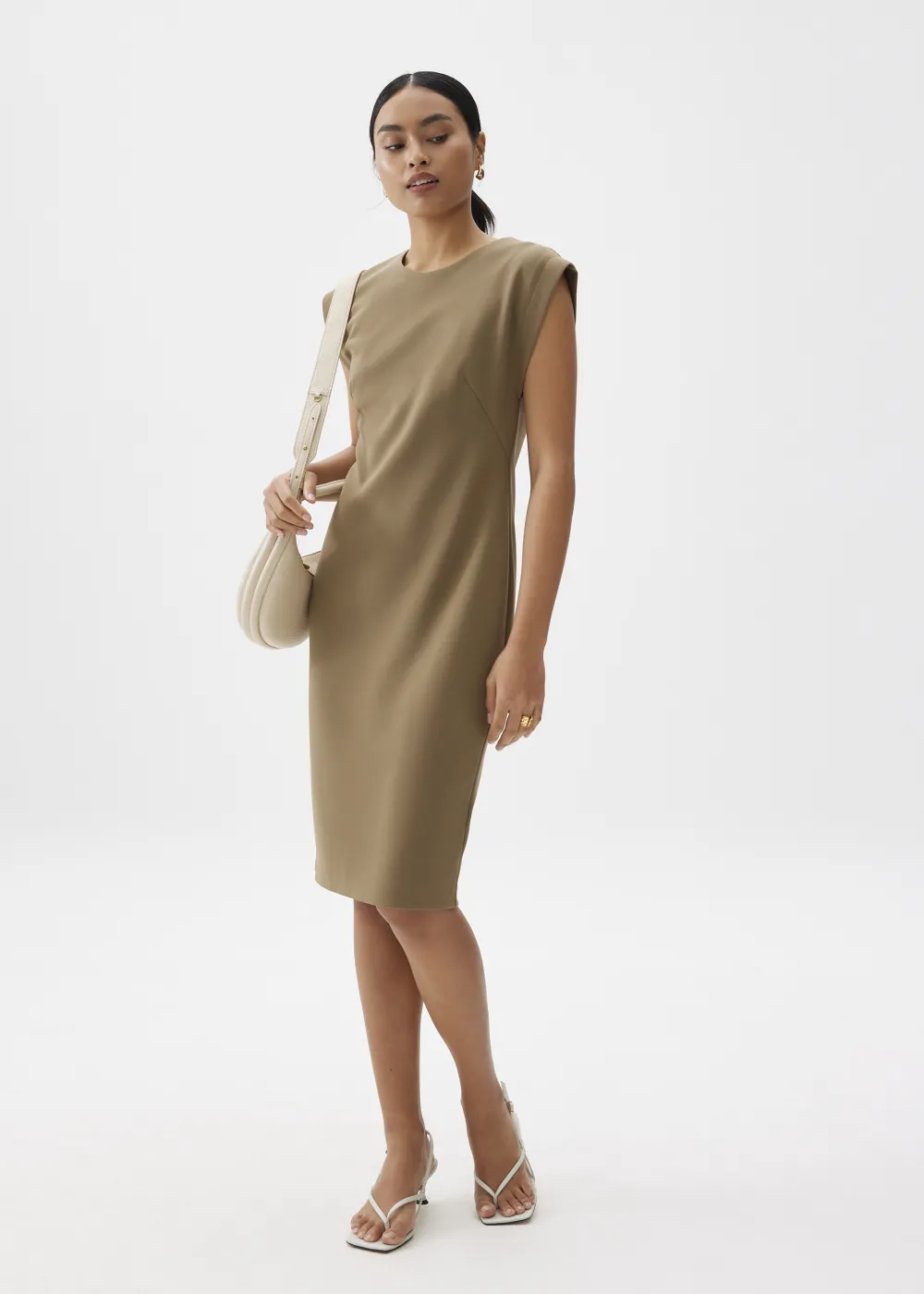 Love, Bonito Weekend Dresses|Work Dresses*Round Neck Column Midi Dress