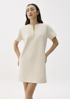Love, Bonito Weekend Dresses|Work Dresses*Round Neck Front Zip Mini Dress