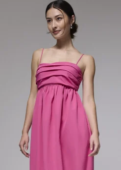 Love, Bonito Weekend|Dresses*Ruched Straight Neck Tulip Maxi Dress