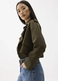 Love, Bonito Weekend|Blazers & Jackets*RuchedReady® Collared Boxy Crop Jacket