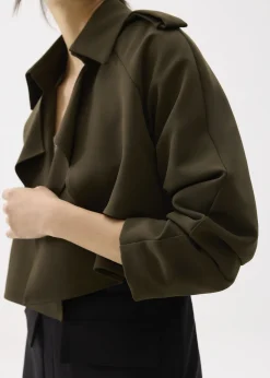 Love, Bonito Weekend|Blazers & Jackets*RuchedReady® Collared Boxy Crop Jacket