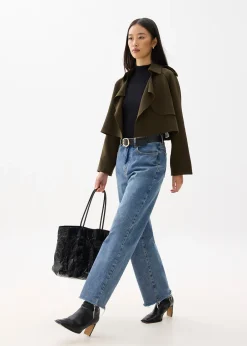 Love, Bonito Weekend|Blazers & Jackets*RuchedReady® Collared Boxy Crop Jacket