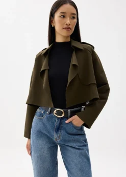 Love, Bonito Weekend|Blazers & Jackets*RuchedReady® Collared Boxy Crop Jacket
