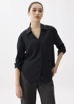 Love, Bonito Work Tops|Blouses & Shirts*RuchedReady® Ily Notch Collar Blouse