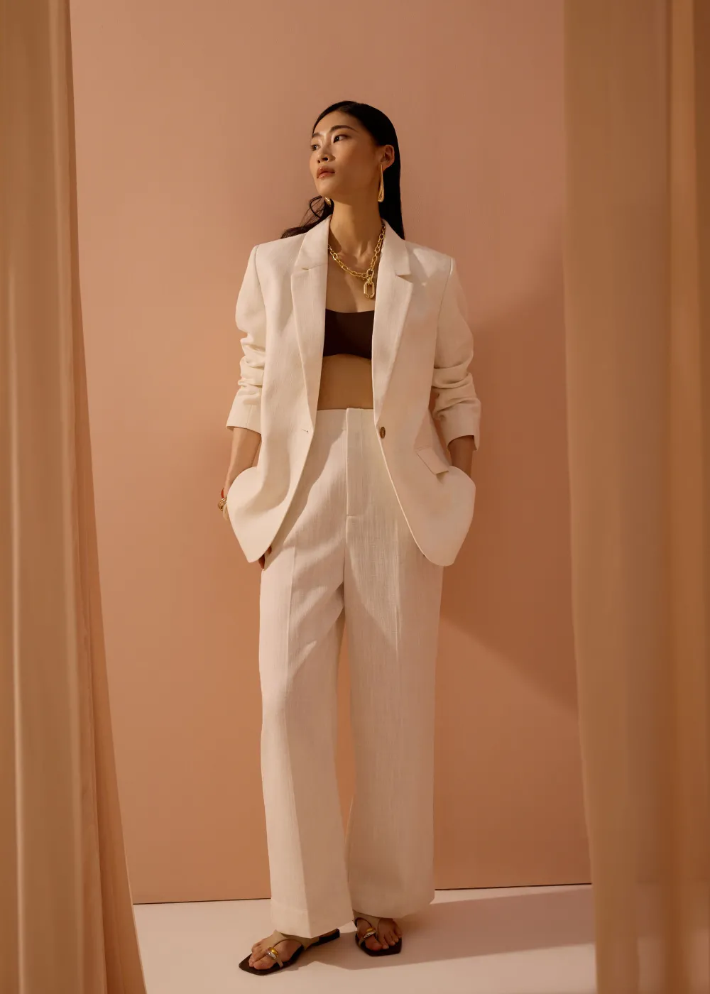 Love, Bonito Work|Blazers & Jackets*RuchedReady® Rachel Summer Textured Blazer