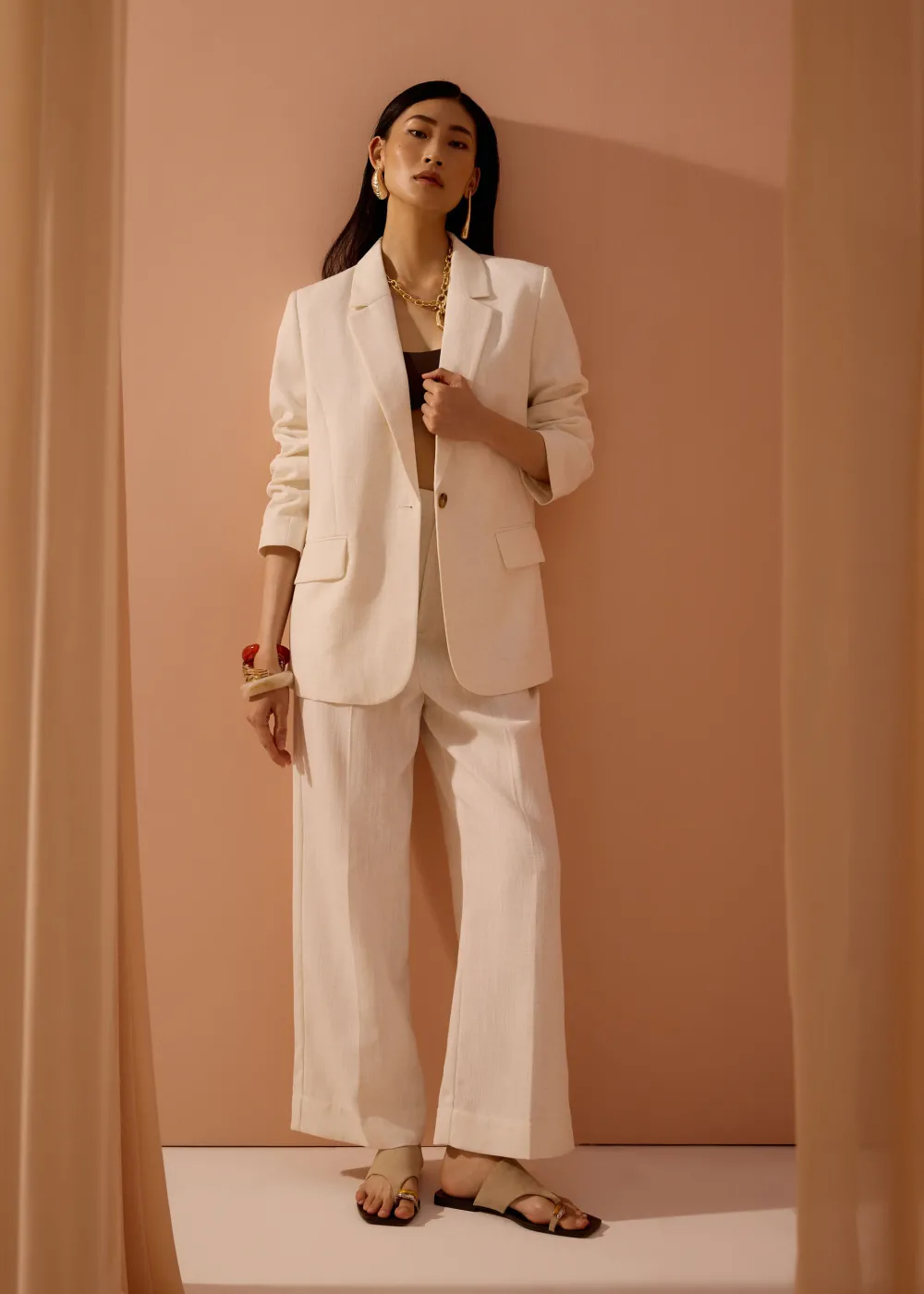 Love, Bonito Work|Blazers & Jackets*RuchedReady® Rachel Summer Textured Blazer