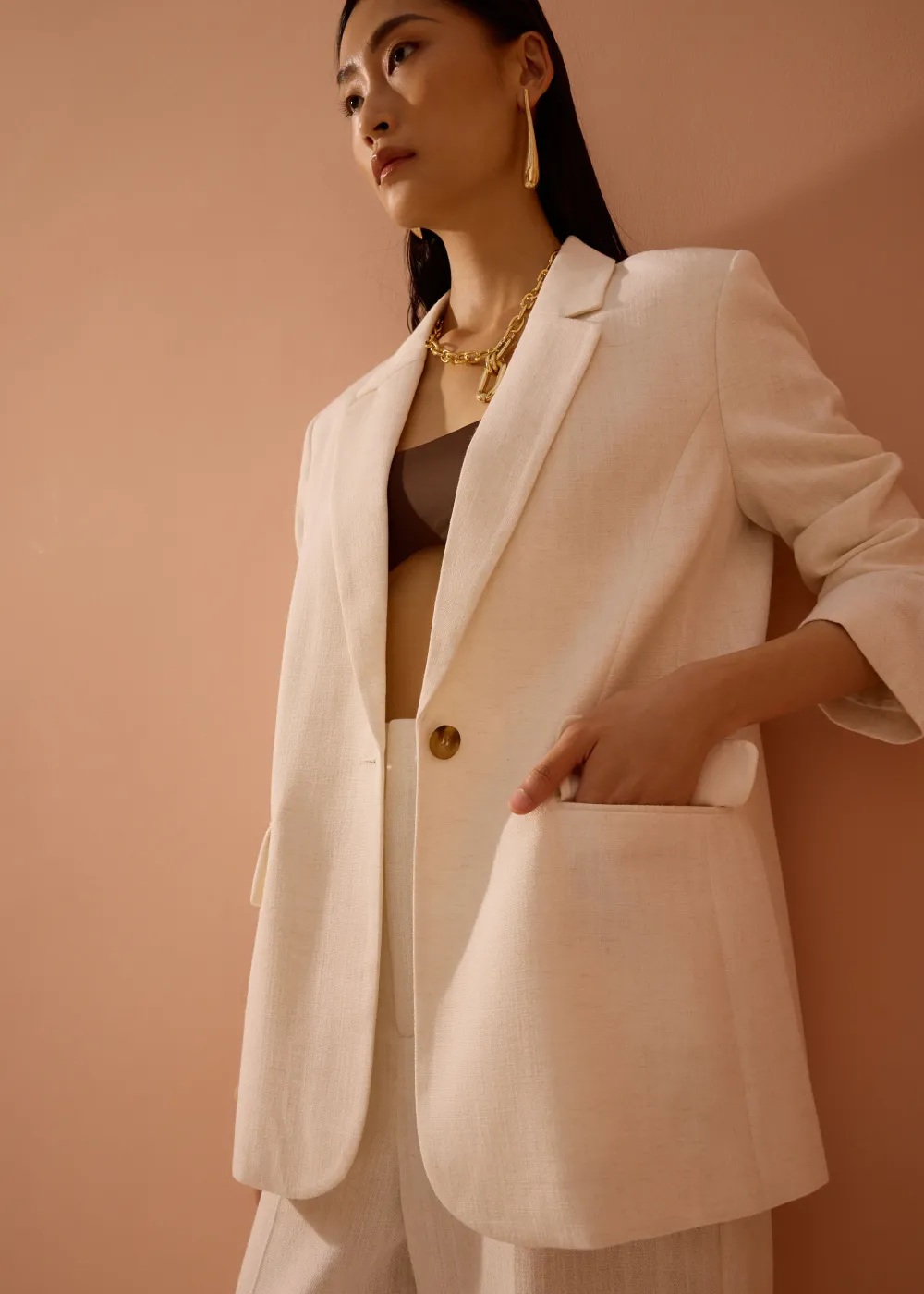 Love, Bonito Work|Blazers & Jackets*RuchedReady® Rachel Summer Textured Blazer