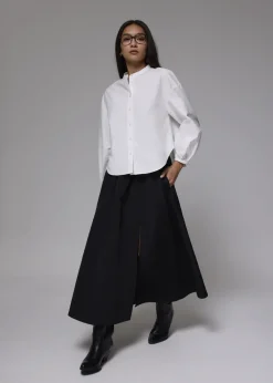 Love, Bonito Blouses & Shirts|Weekend*RuchedReady® Relaxed Cotton Collared Blouse