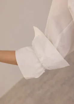 Love, Bonito Work|Tops*RuchedReady® Relaxed Poplin V-neck Blouse