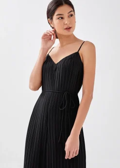 Love, Bonito Straight|Party & Occasions*Sabine Pleat Wide Leg Jumpsuit