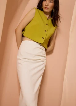Love, Bonito Tops*Sammie Boxy Button Down Crop Top
