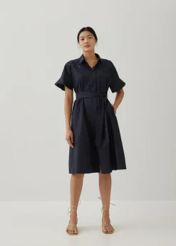 Love, Bonito Work Dresses*Sansa Openwork Embroidered Shirt Dress