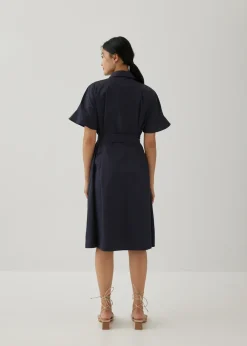 Love, Bonito Work Dresses*Sansa Openwork Embroidered Shirt Dress