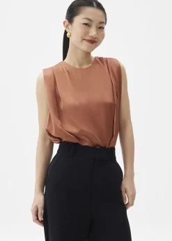 Love, Bonito Work Tops|Party Tops*Satin Boxy Shell Top
