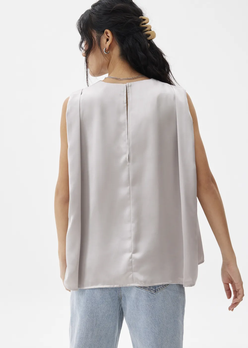Love, Bonito Work Tops|Party Tops*Satin Boxy Shell Top