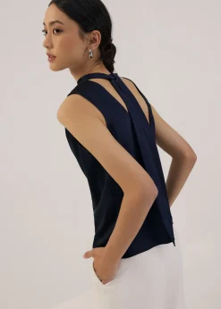 Love, Bonito Party Tops|Party & Occasions*Satin Mock Neck Top