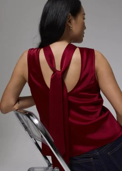 Love, Bonito Party Tops|Party & Occasions*Satin Mock Neck Top