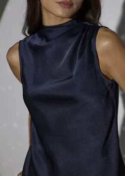 Love, Bonito Party Tops|Party & Occasions*Satin Mock Neck Top