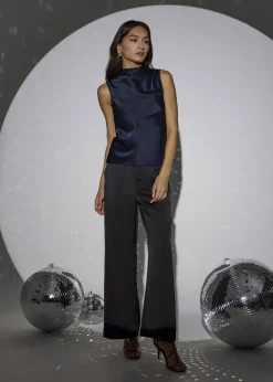 Love, Bonito Party Tops|Party & Occasions*Satin Mock Neck Top