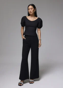Love, Bonito Party Tops|Party & Occasions*Scoop Neck Fitted Puff Sleeve Top