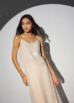 Love, Bonito Party & Occasions|Skirts*Sequin High Waist Column Midi Skirt