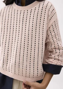 Love, Bonito Weekend|Cardigans & Sweaters*Sheer Pointelle Knit Sweater