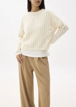 Love, Bonito Weekend|Cardigans & Sweaters*Sheer Pointelle Knit Sweater
